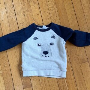 Carter's Navy and White Polar Bear Sweatshirt